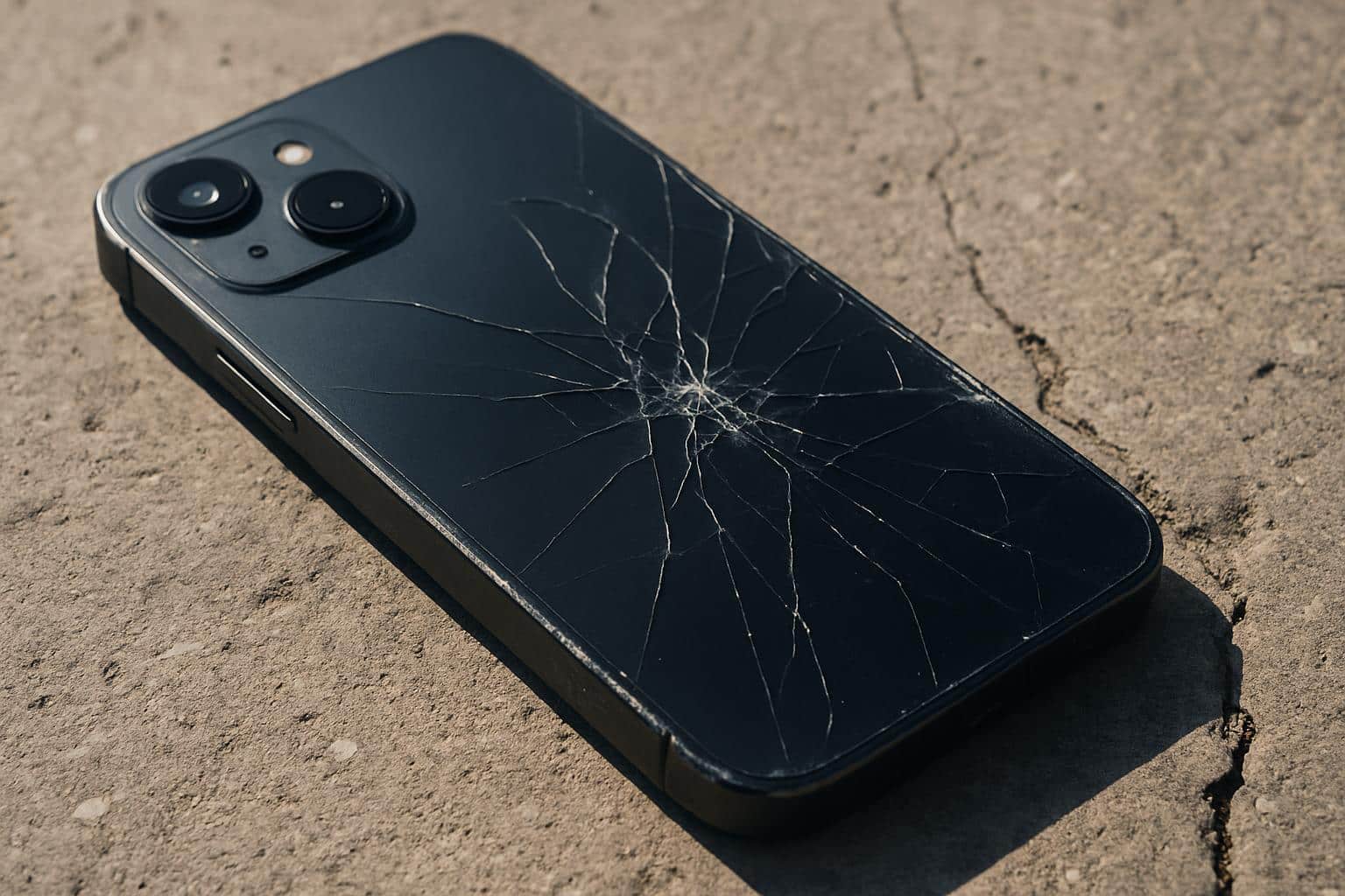 iPhone 17 with cracked screen and visible scratches, illustrating durability concerns