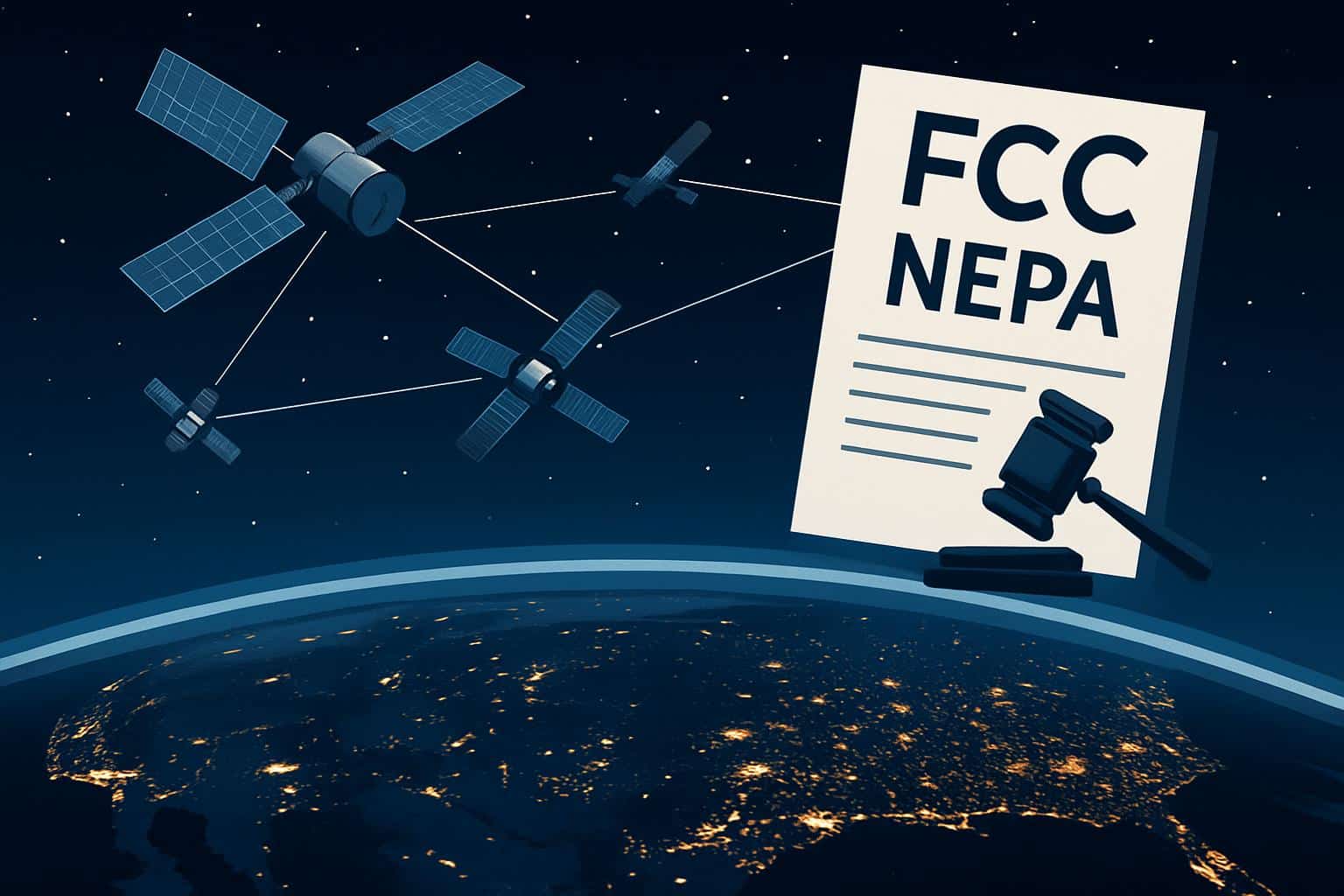FCC regulatory decision on NEPA challenge to Starlink satellite network footprint