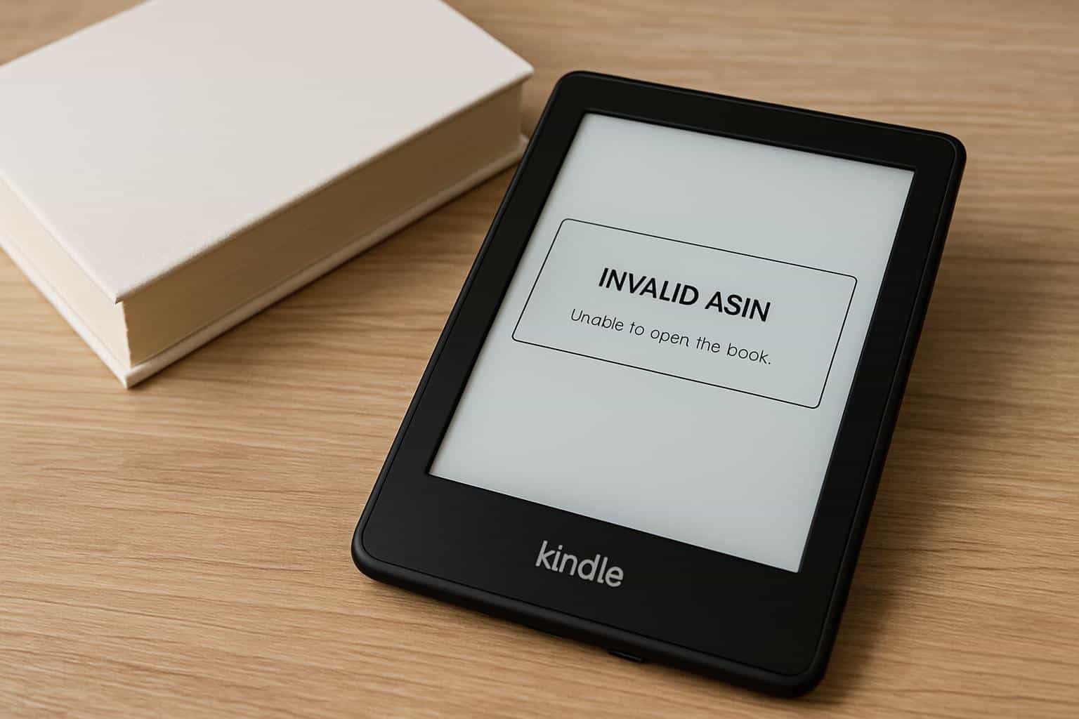 Kindle 'Invalid ASIN' bug blocks sideloading of ebooks