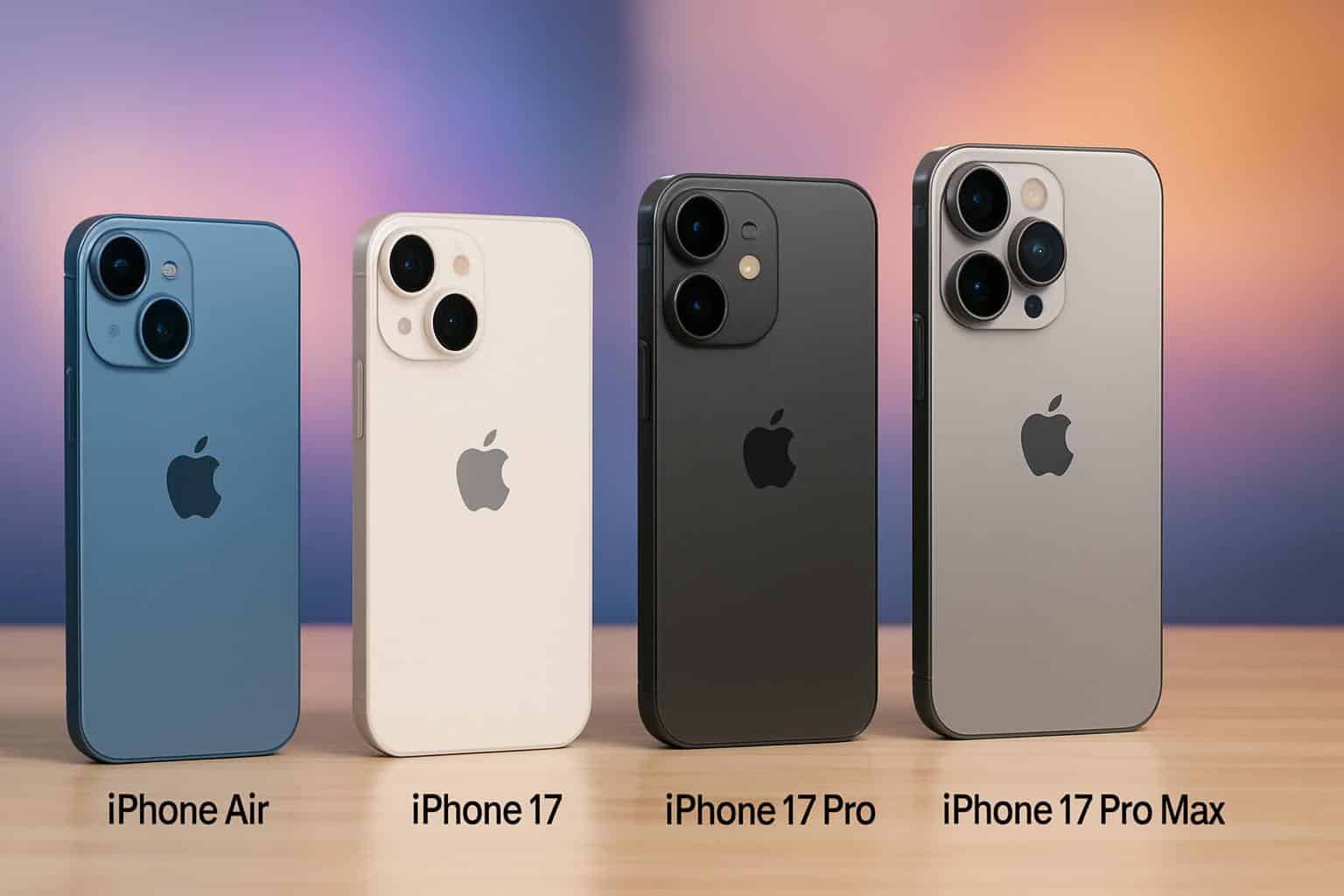 Every iPhone 17 model side by side for hands-on comparison