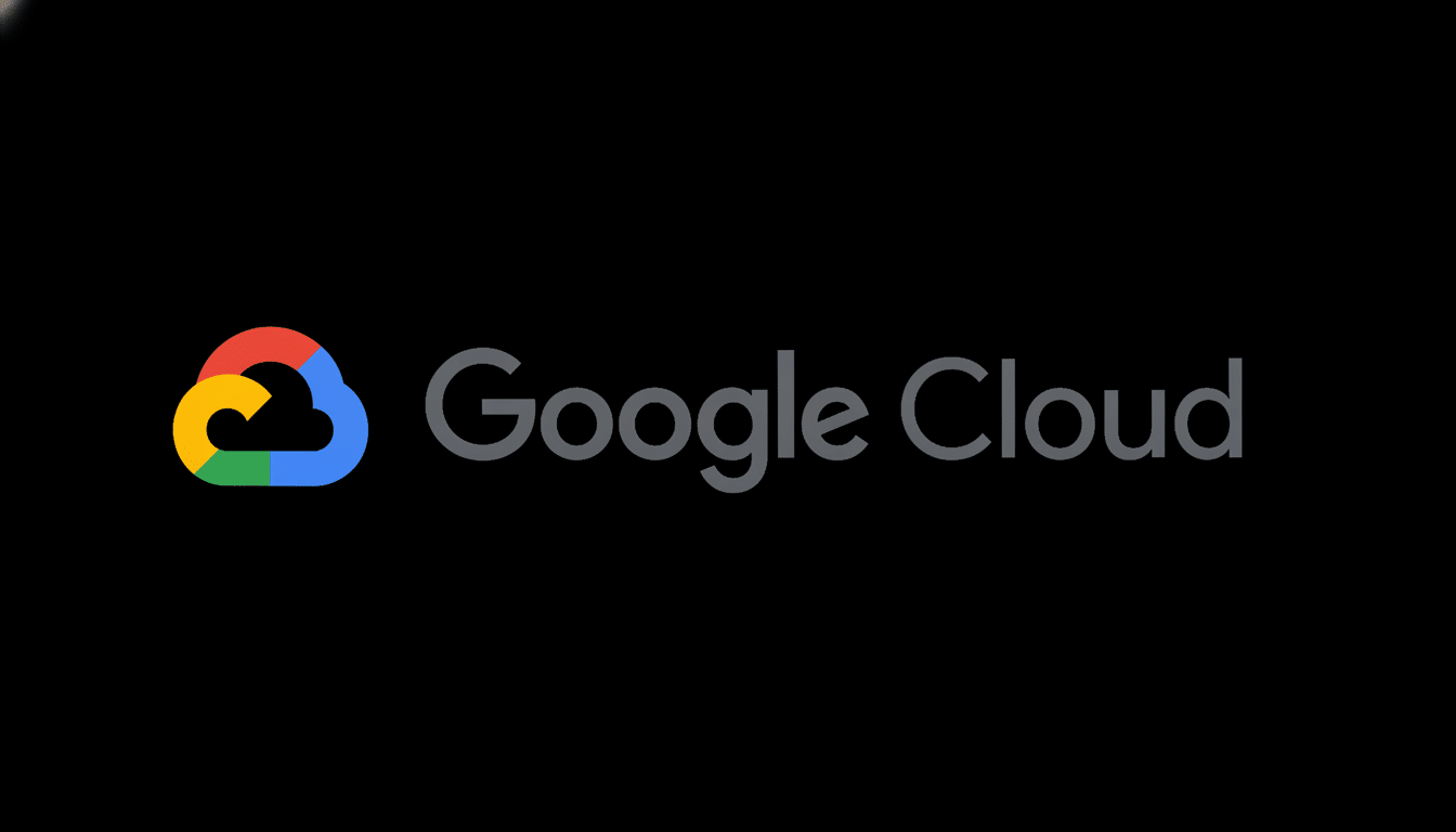 The Google Cloud logo featuring a multi-colored cloud icon and the text Google Cloud on a black background , resized to a 16: 9 aspect ratio.