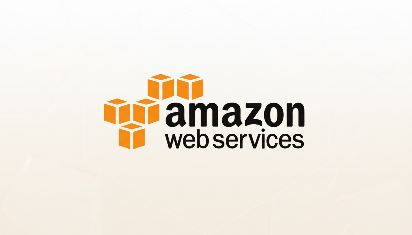 AWS logo over rising stock chart, reflecting Wall Street beat and accelerating cloud demand