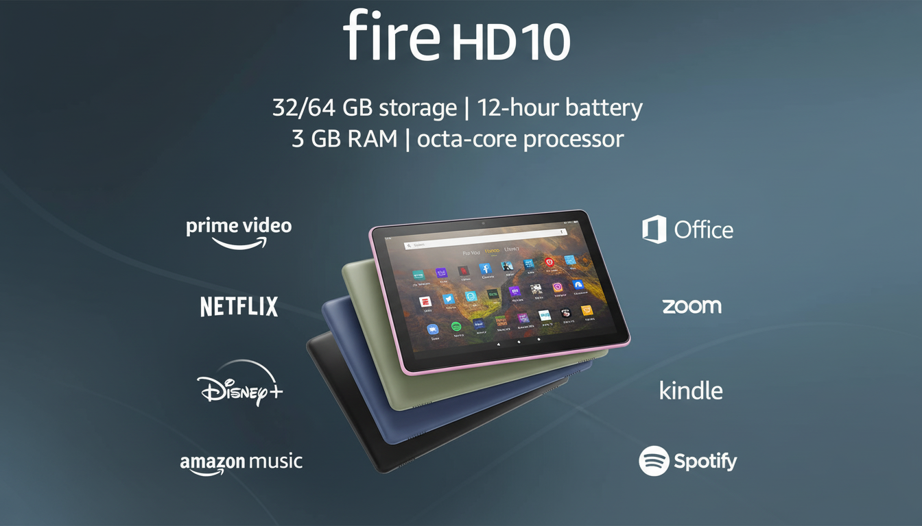Amazon Fire HD 10 tablet discounted to its lowest effective price of the season