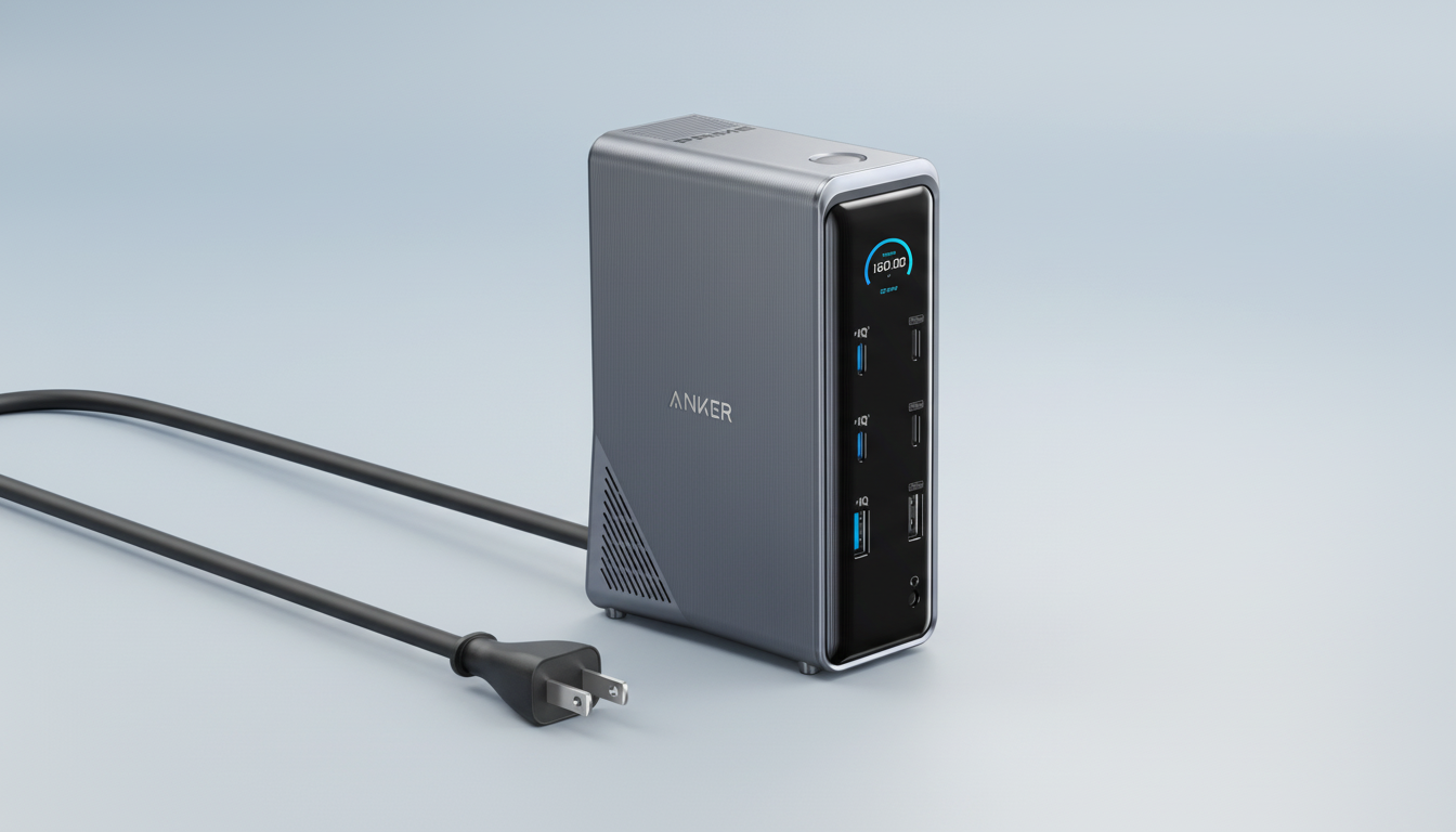 Anker Prime 160W charger $40 price cut, USB-C GaN fast wall charger deal