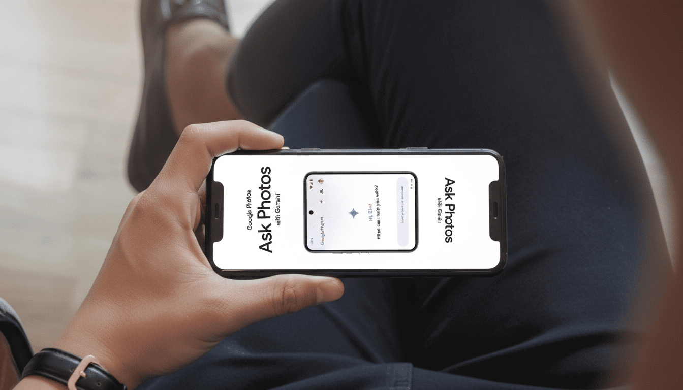Google Photos Ask Photos AI natural language photo editing with text prompt controls