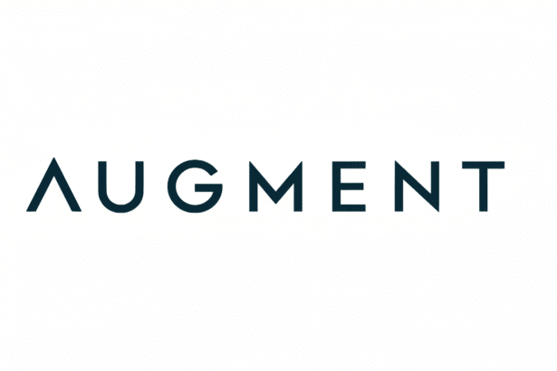 ** The word AUGMENT in dark blue capital letters on a white background, professionally resized to a 16:9 aspect ratio. **