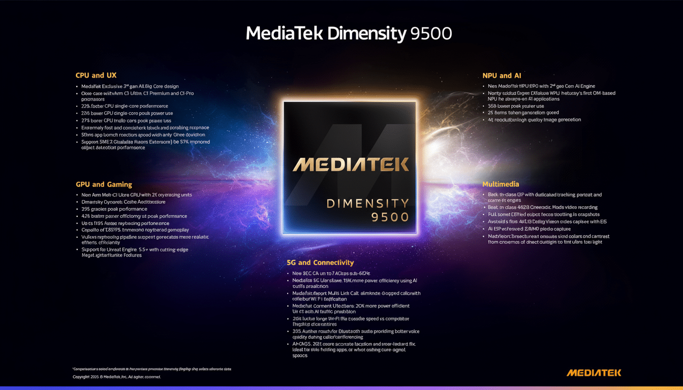 Image for Dimensity 9500 benchmarks disappoint in early testing