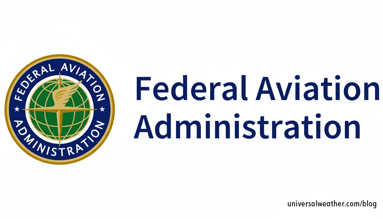 The logo and name of the Federal Aviation Administration ( FAA) displayed against a clean white background, with the organization s seal featuring an
