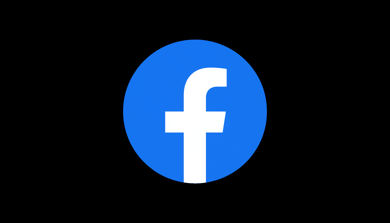 Facebook icon in a 16: 9 aspect ratio.