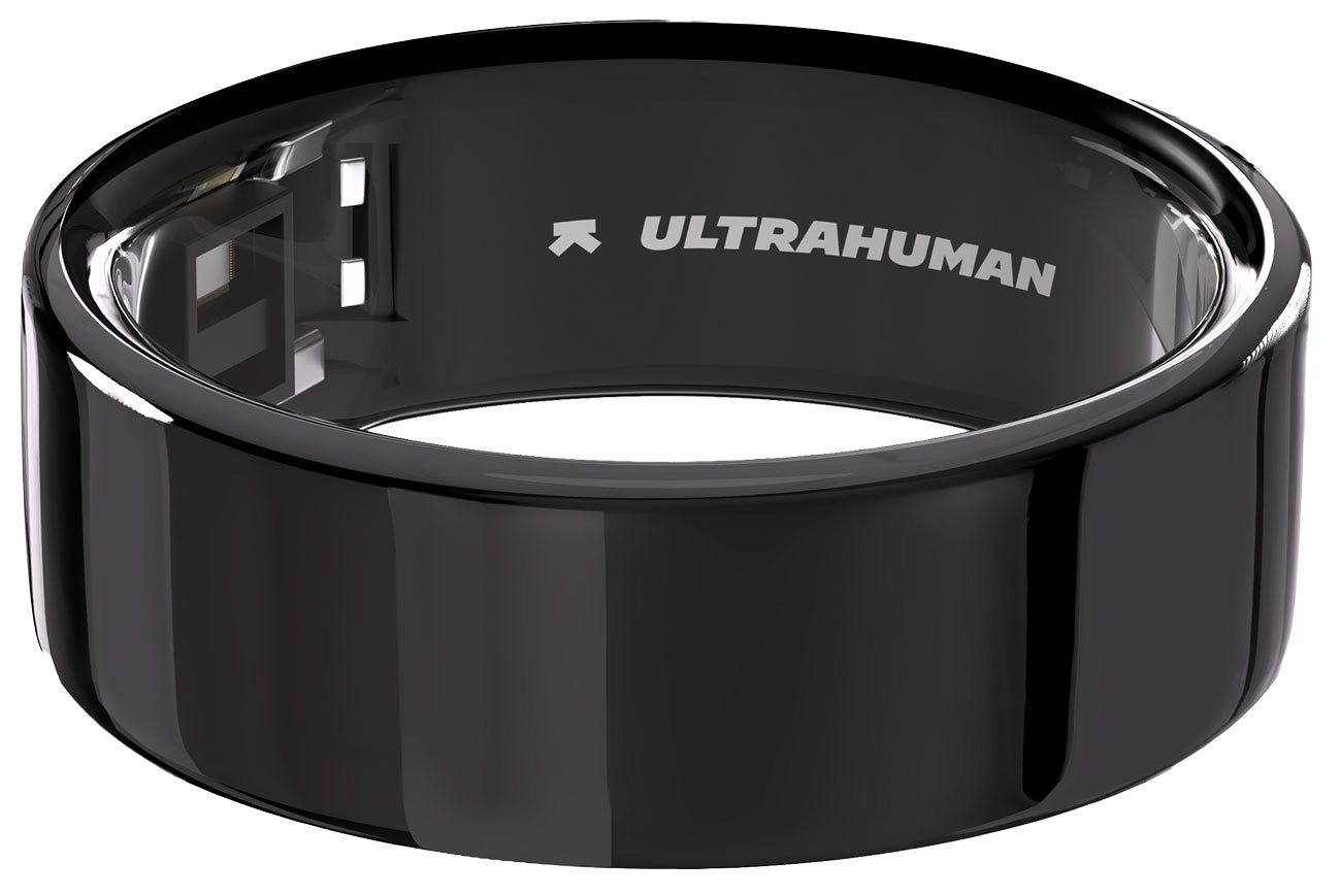 Ultrahuman fitness wearable displayed with ITC ruling documents for US market analysis