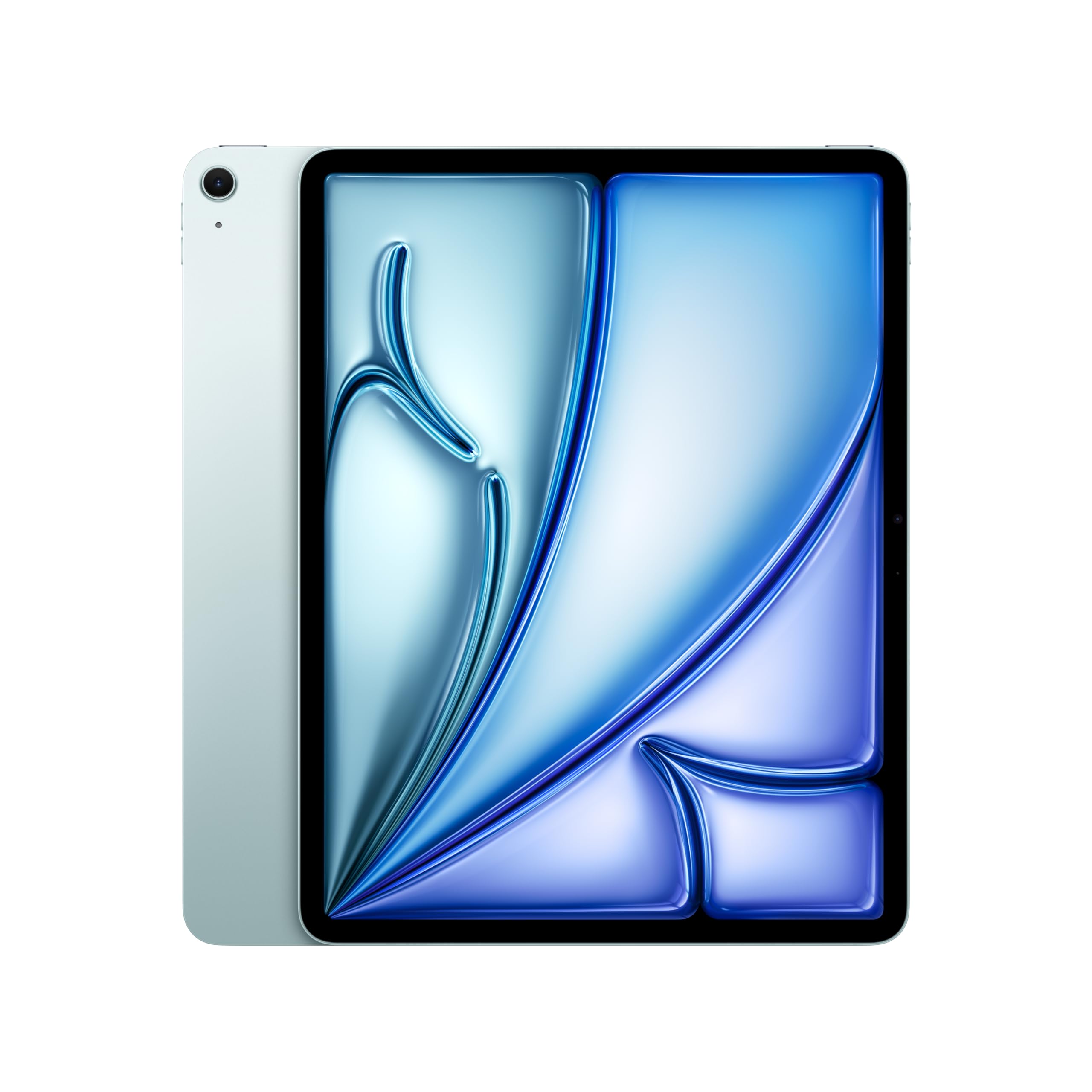 Latest iPad Air model displayed on a table with accessories, highlighting features for shoppers