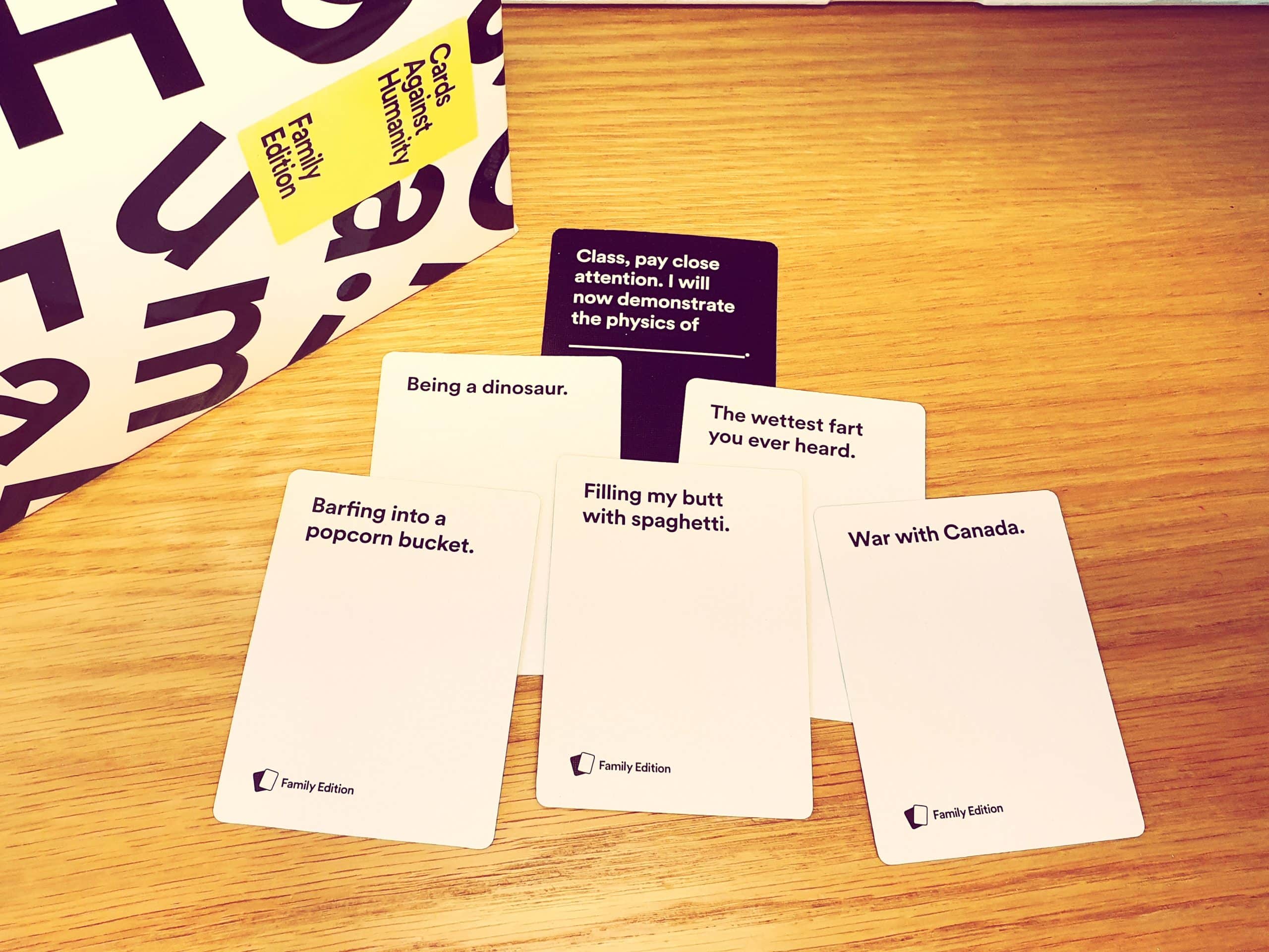 Cards Against Humanity and SpaceX logos depict how their legal dispute began