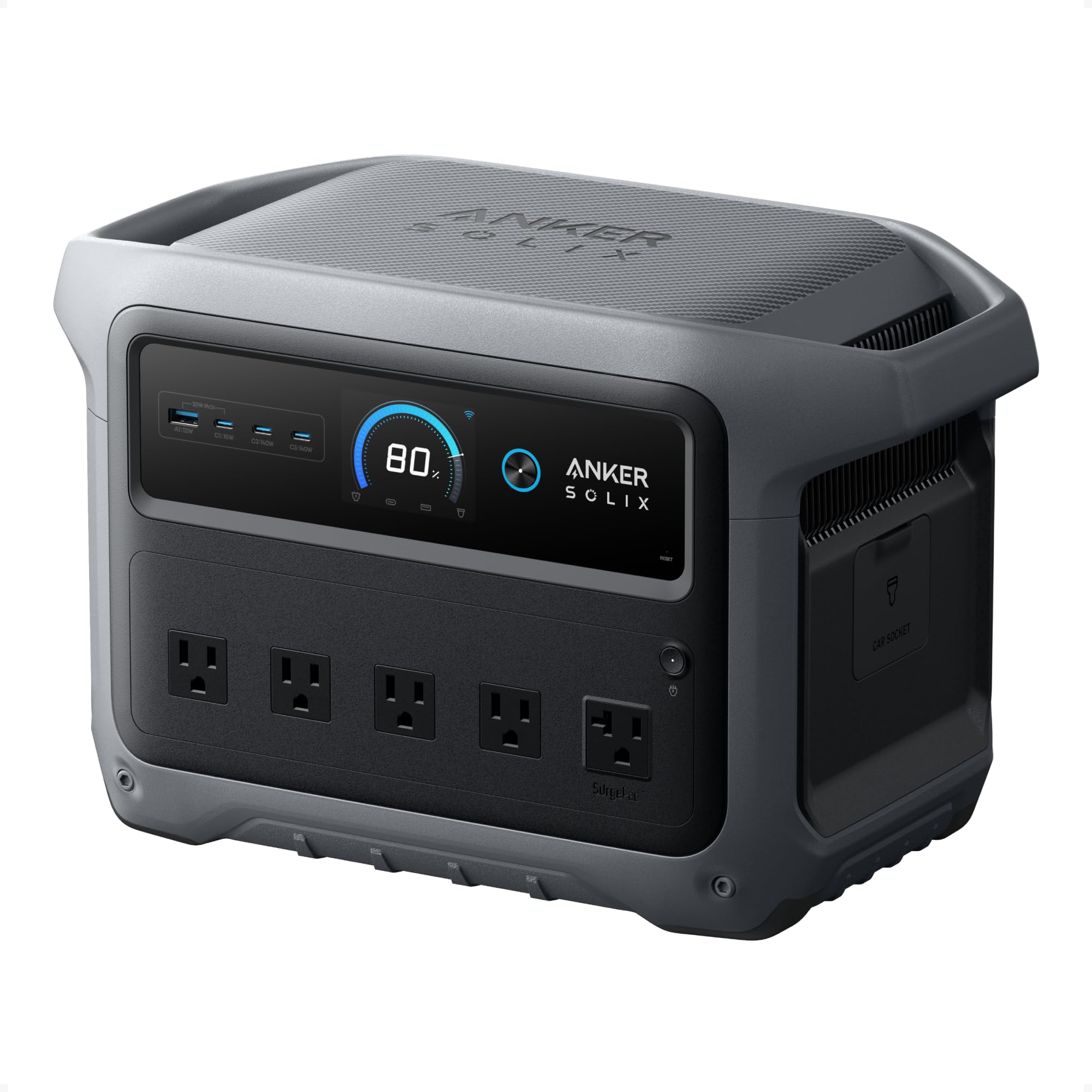 SOLIX C1000 Gen 2 portable power station with included cables and accessories