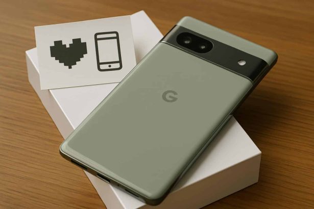 Google Pixel Superfans beta testing program concept with phones and feedback icons