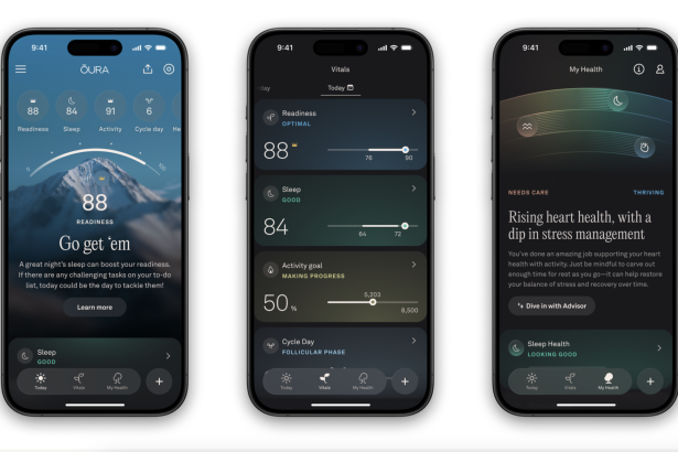 Oura Ring app cumulative stress metric on smartphone screen