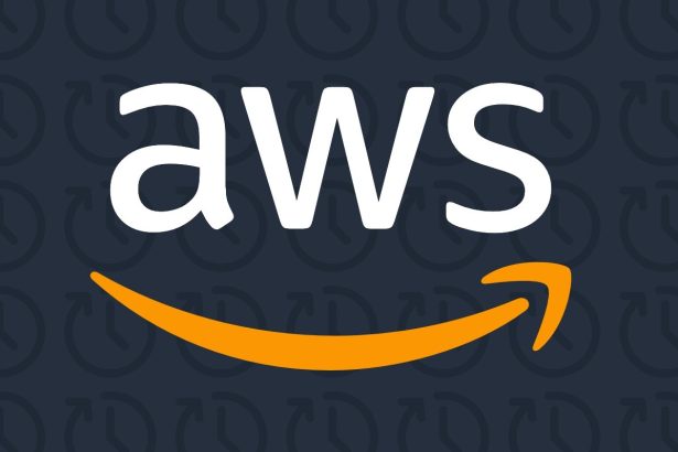 AWS outage with Amazon Web Services logo and cloud servers showing service disruption