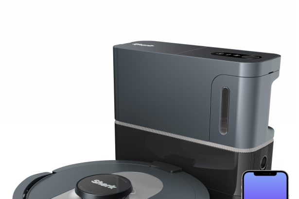 AI robot vacuum with smart navigation cleaning a living room floor