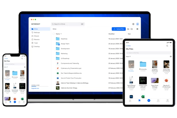 20TB private cloud storage with secure servers and data backup lock icon