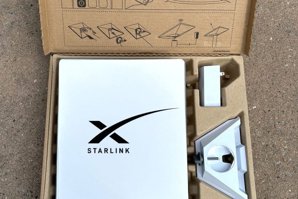 Starlink Mini portable satellite internet kit highlighting the $299 deal for buyers