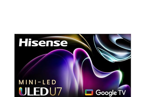 85-inch Hisense U7 TV deal with 4K HDR showcased in a modern living room