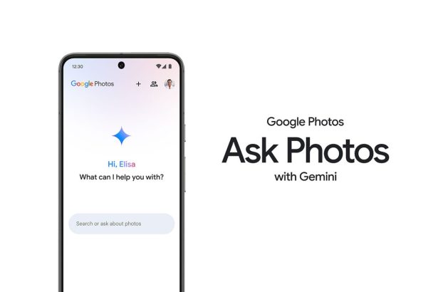 Ask Photos natural language photo editing UI with text prompts