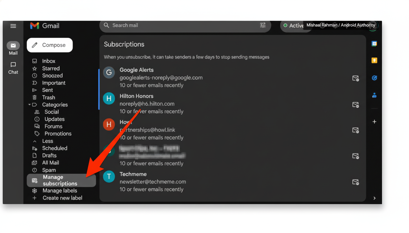 Gmail Manage Subscriptions launch showcasing unsubscribe tools for inbox detox