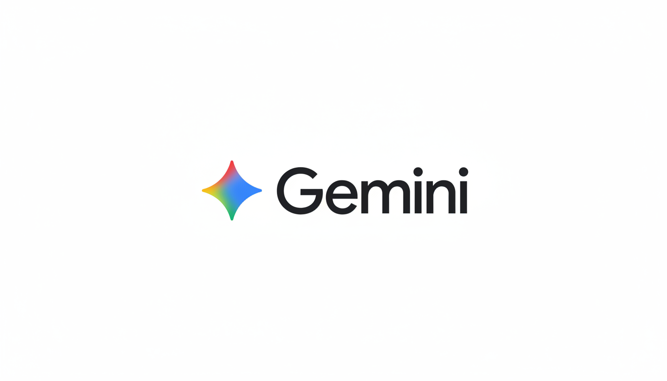 The Gemini logo, featuring a colorful, four-pointed star icon to the left of the word Gemini in black text, all on a white background.