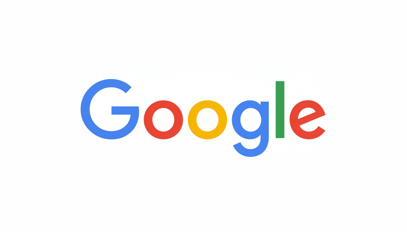 The Google logo with its distinctive multicolored lettering, presented on a white background with a 16: 9 aspect ratio.