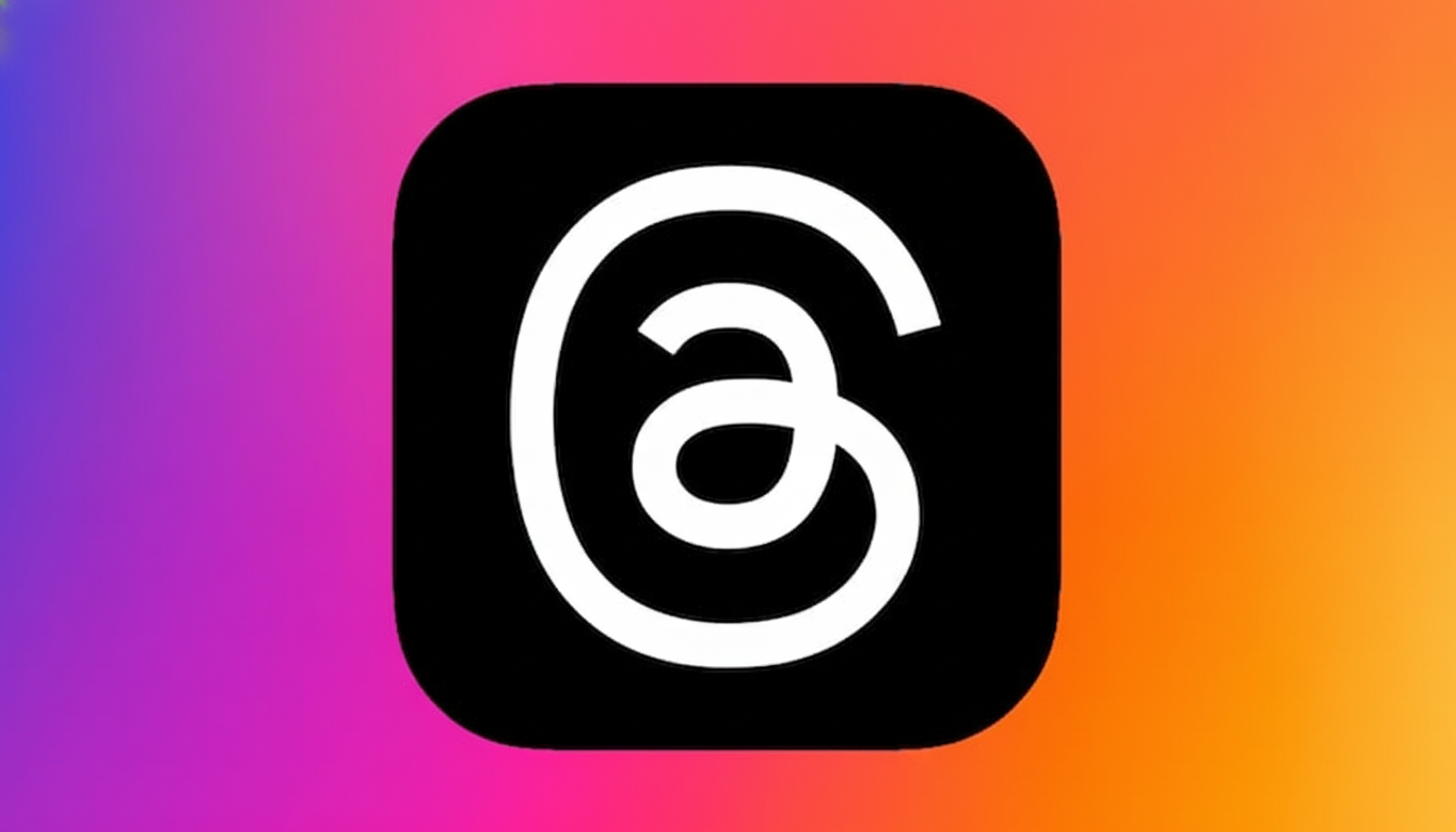 A black app icon with a white stylized Ga logo, set against a vibrant gradient background of purple, pink, orange, and yellow.