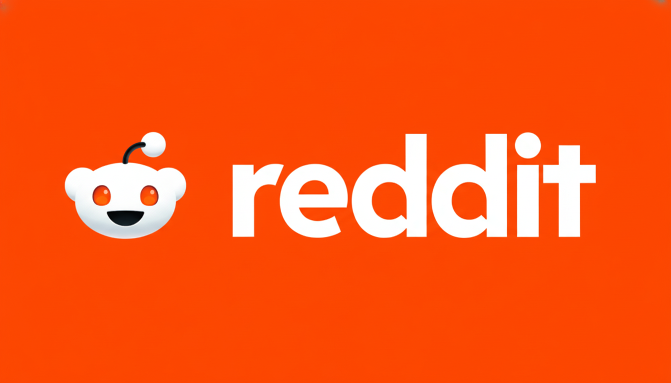 The Reddit logo, featuring the white alien mascot Snoo next to the word reddit in white, all set against a vibrant orange background.