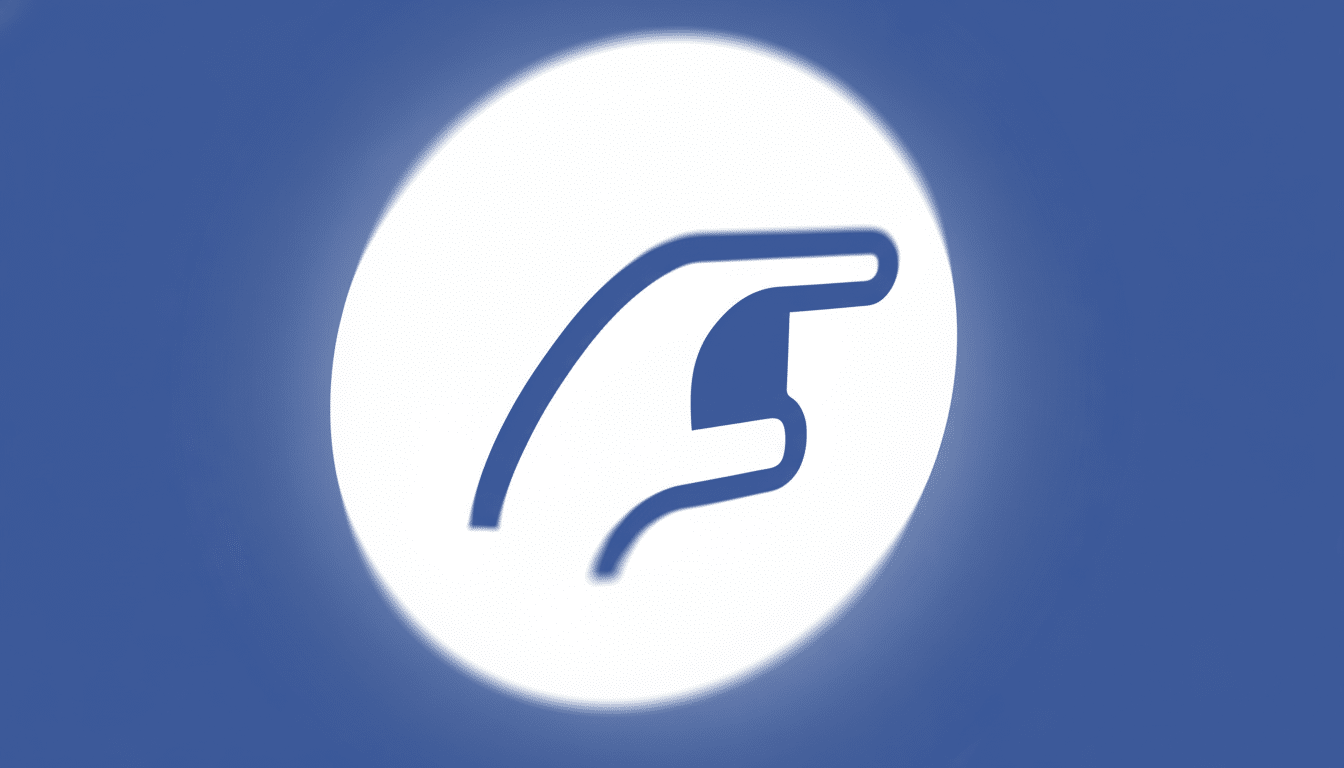 A white hand icon in a circular spotlight on a professional blue background with a subtle gradient.