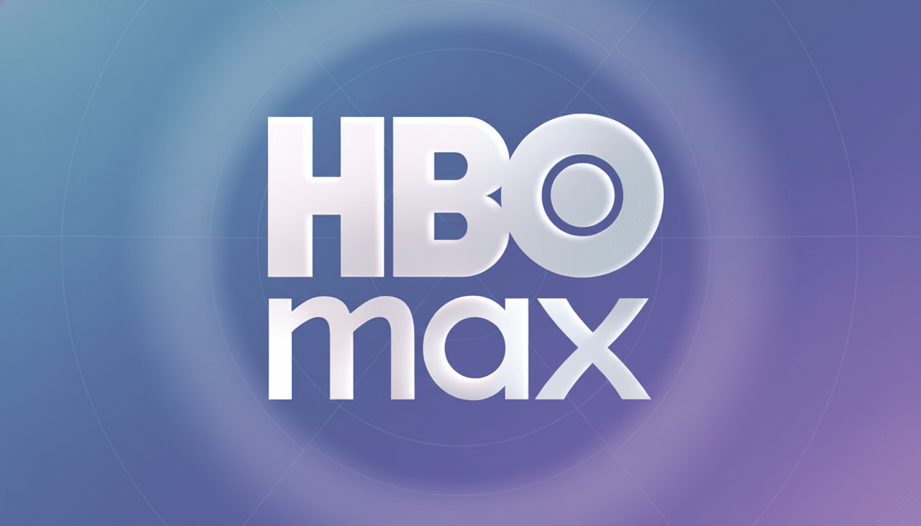 lt Text : The HBO Max logo, featuring  HBO in large white 3D letters above max in smaller white