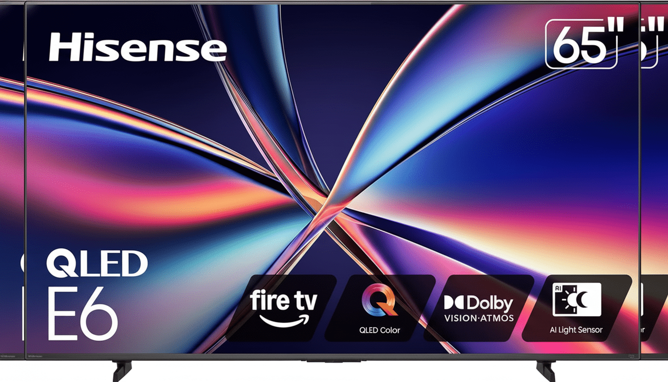 Image for Hisense E6 55-Inch QLED Fire TV