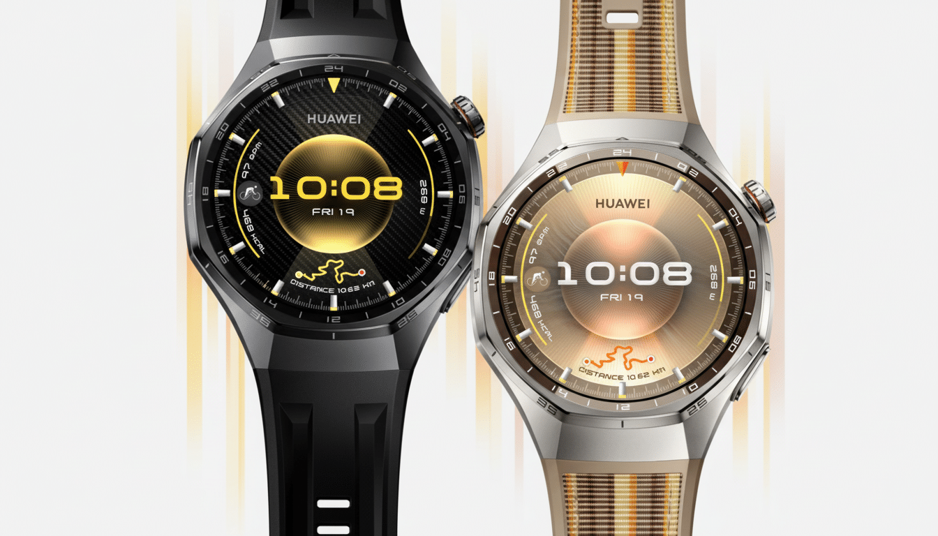 Image for HUAWEI wearables: premium build intersects with trail tech