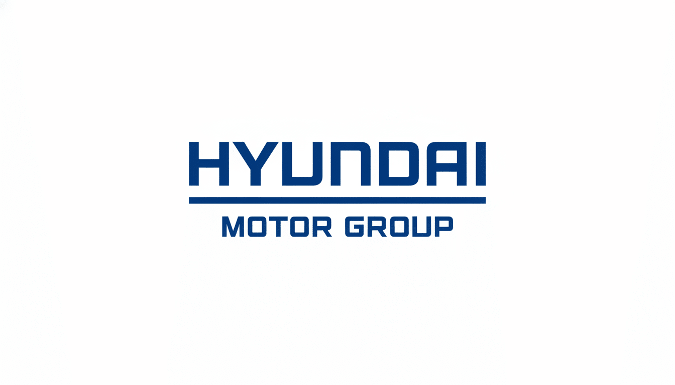 The Hyundai Motor Group logo, featuring HYUNDAI in bold blue capital letters with a horizontal line beneath, and MOTOR GROUP in smaller blue capital l