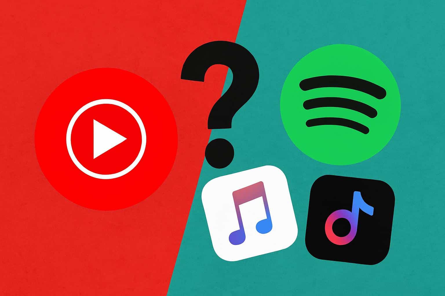 YouTube Music logo tops Spotify alternatives survey