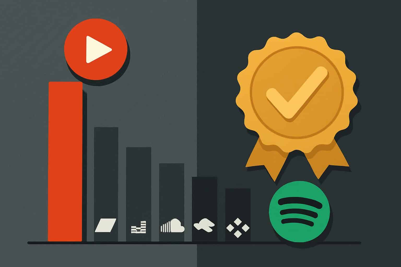 YouTube Music wins survey of top Spotify alternatives