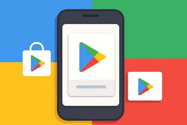 Google Play Store interface highlighting the new digital gift cards section