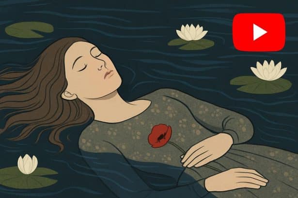 YouTube interface featuring The Fate of Ophelia video