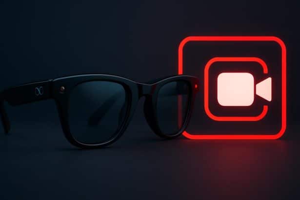 Meta Ray-Ban smart glasses camera close-up amid concerns over kids' privacy