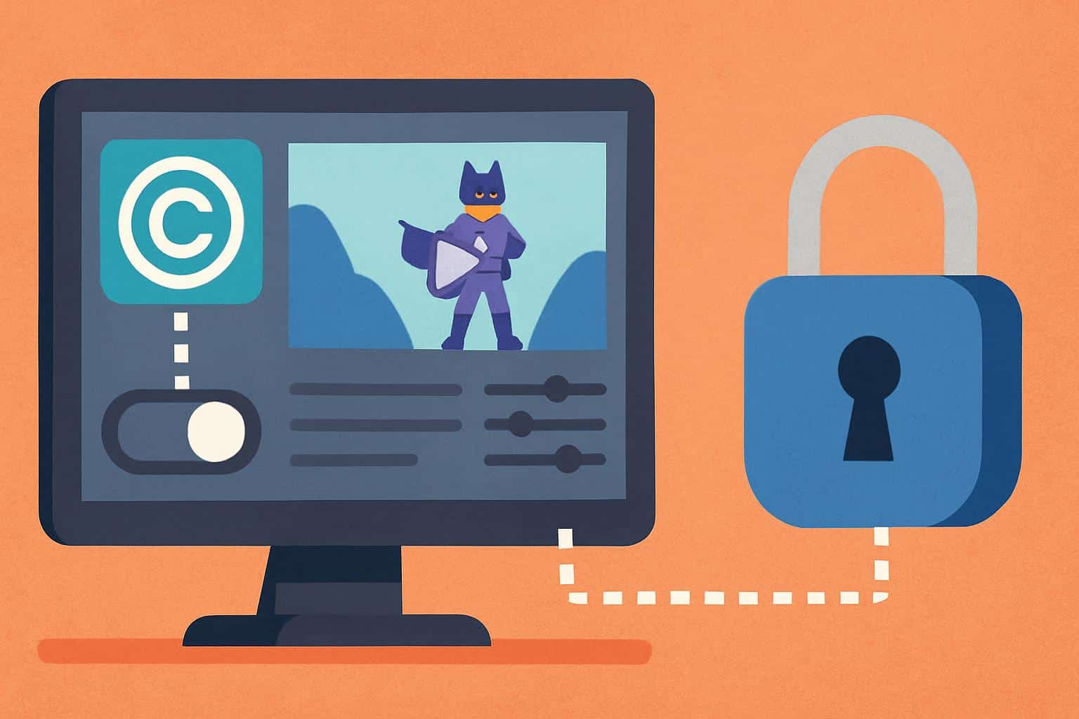 Sora granular opt-in copyright controls with toggles, locks, and a settings dashboard