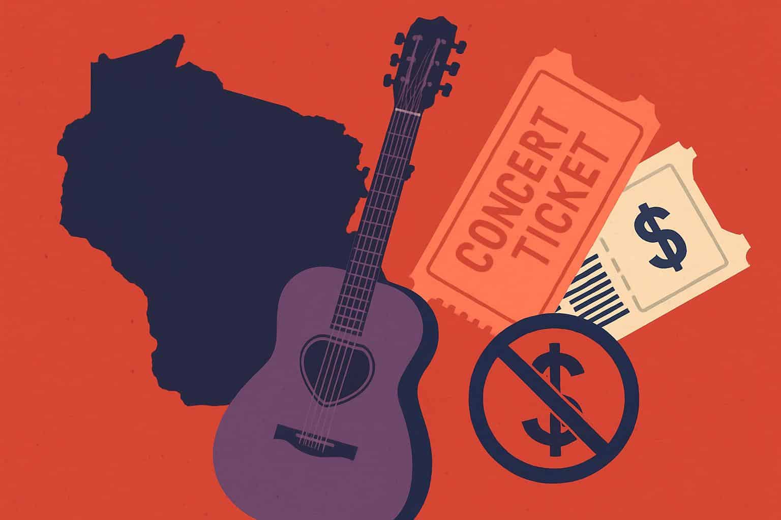 Wisconsin Capitol with concert tickets for SWIFTIE bill tackling fees, scalping, and resale