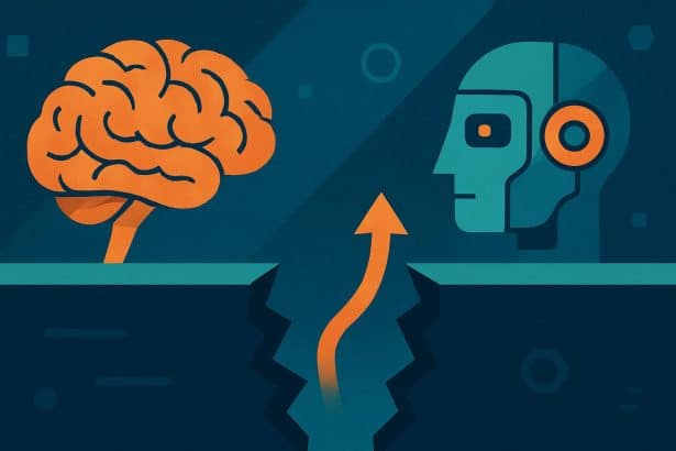 Reinforcement learning loop highlighting the reinforcement gap shaping AI progress