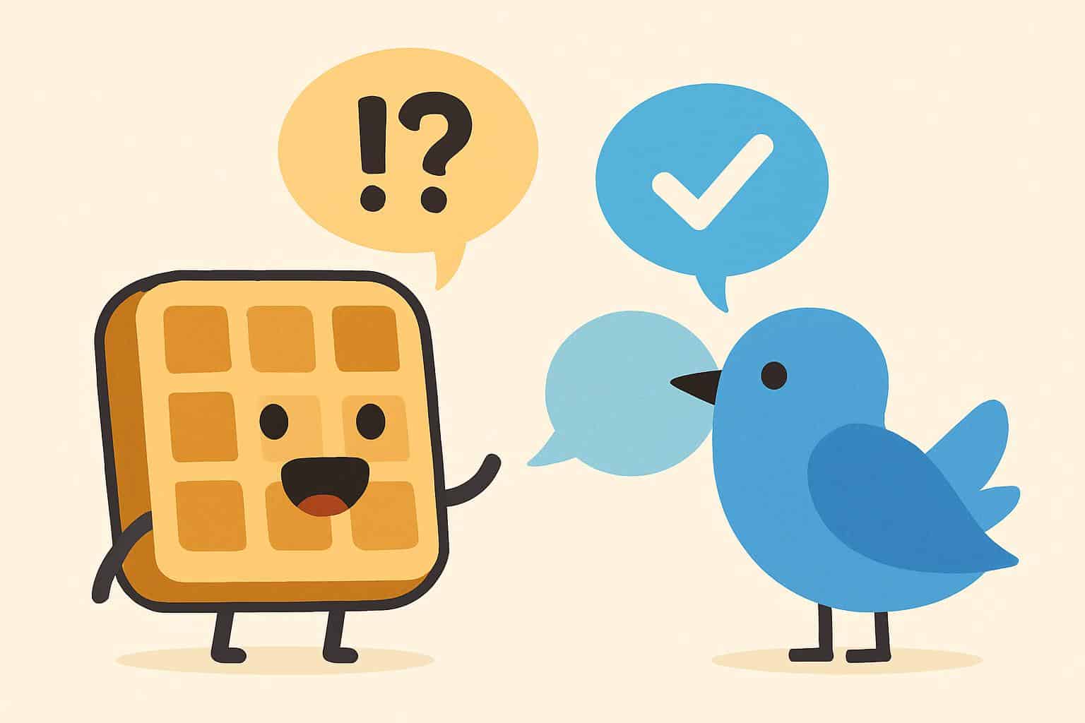 Waffle meme devours Bluesky moderation debate