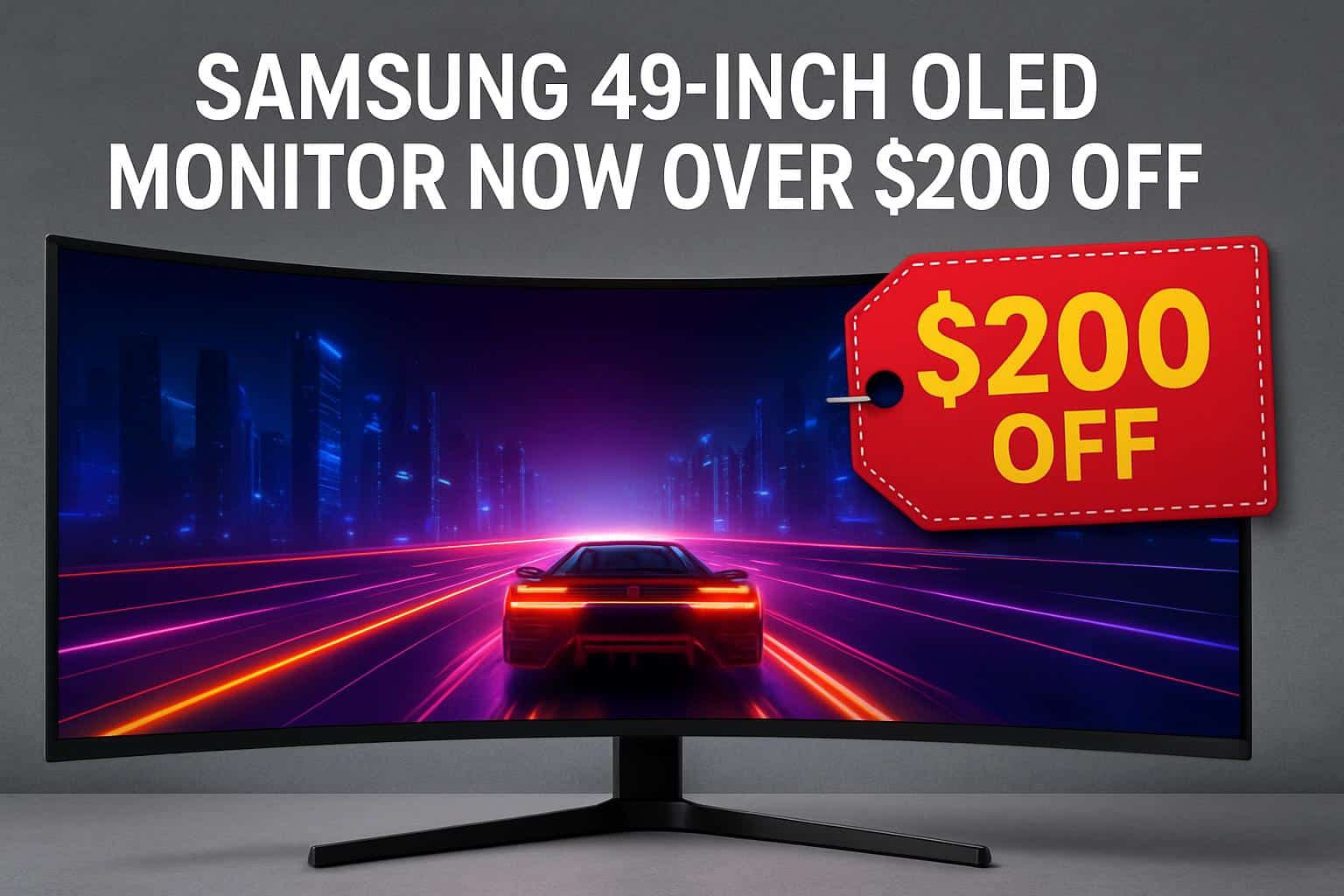 Samsung 49-inch OLED monitor on sale, over 0 off