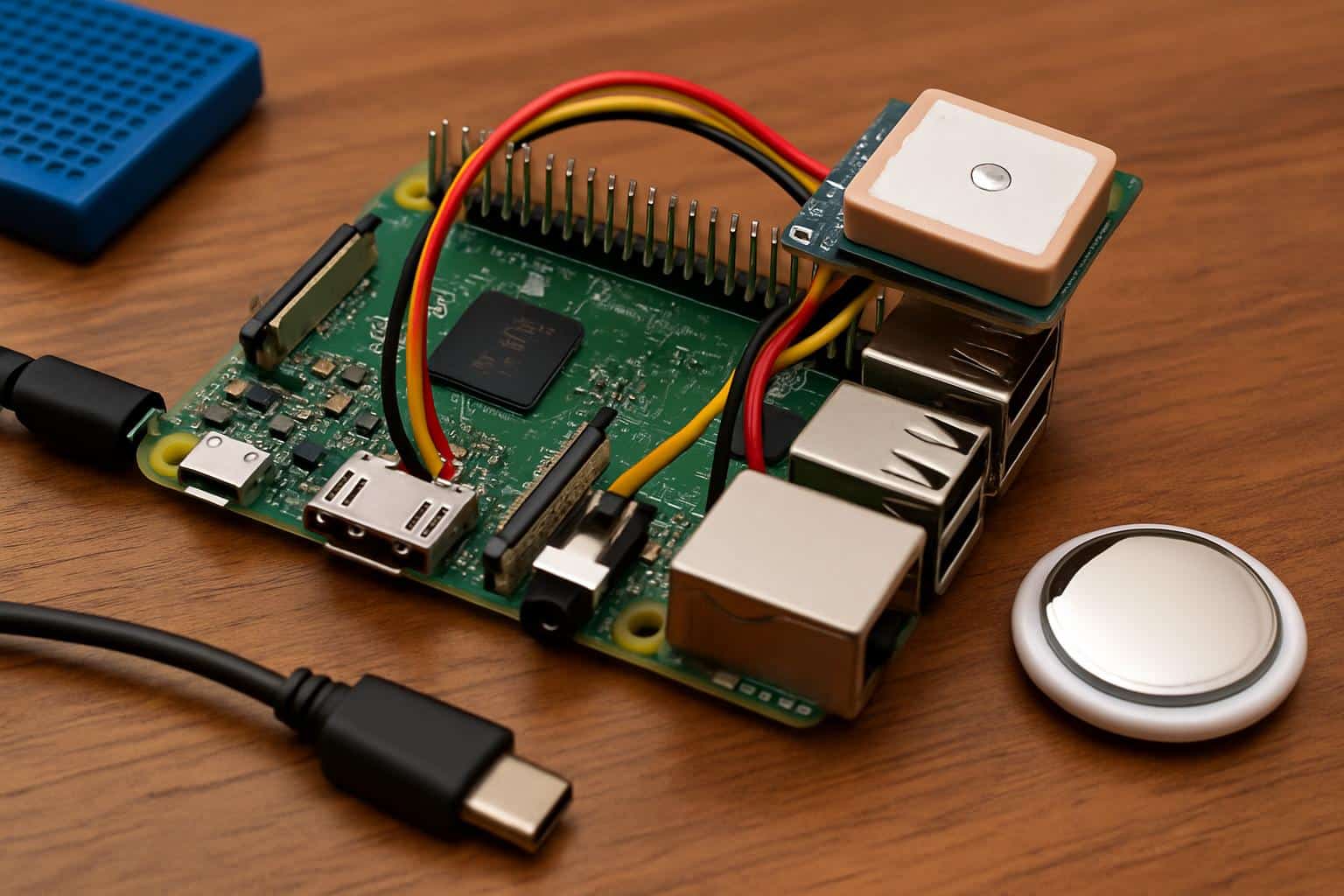 Raspberry Pi rival single-board computer powering a DIY AirTag tracker
