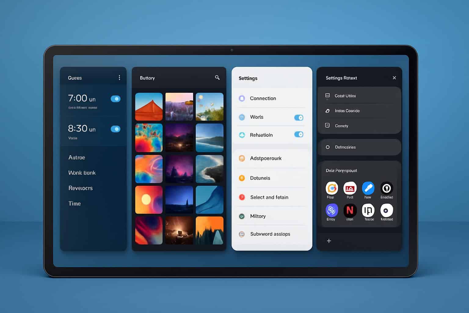 One UI 8 smart interface upgrades displayed on Samsung Galaxy tablets