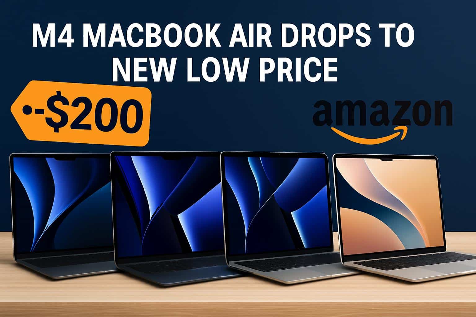 M4 MacBook Air on Amazon product page with new low price and discount badge