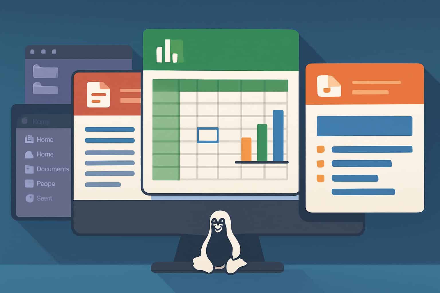 Five best Linux office suites tested on desktop: word, spreadsheet, and presentation tools