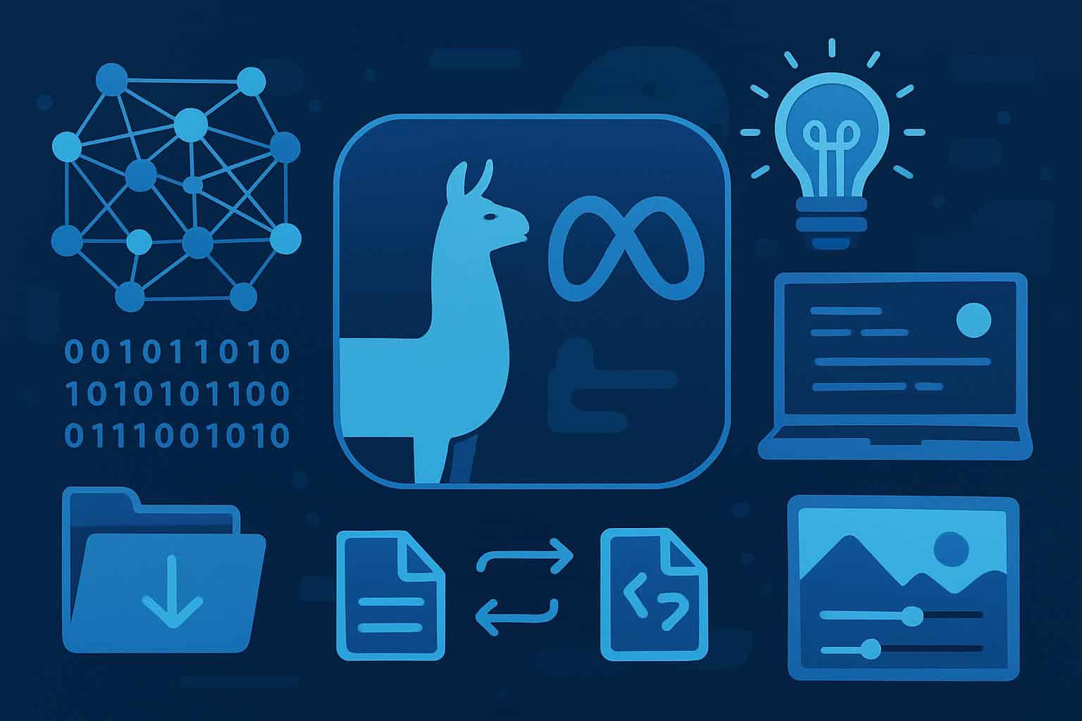 Meta Llama open generative AI model guide concept